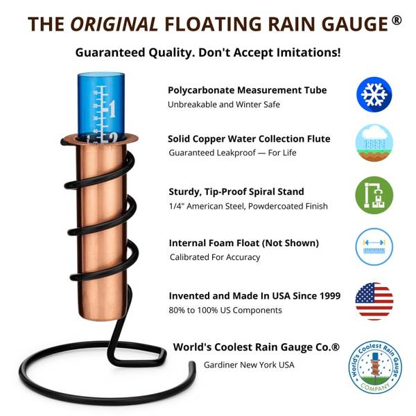 Copper Rain Gauge