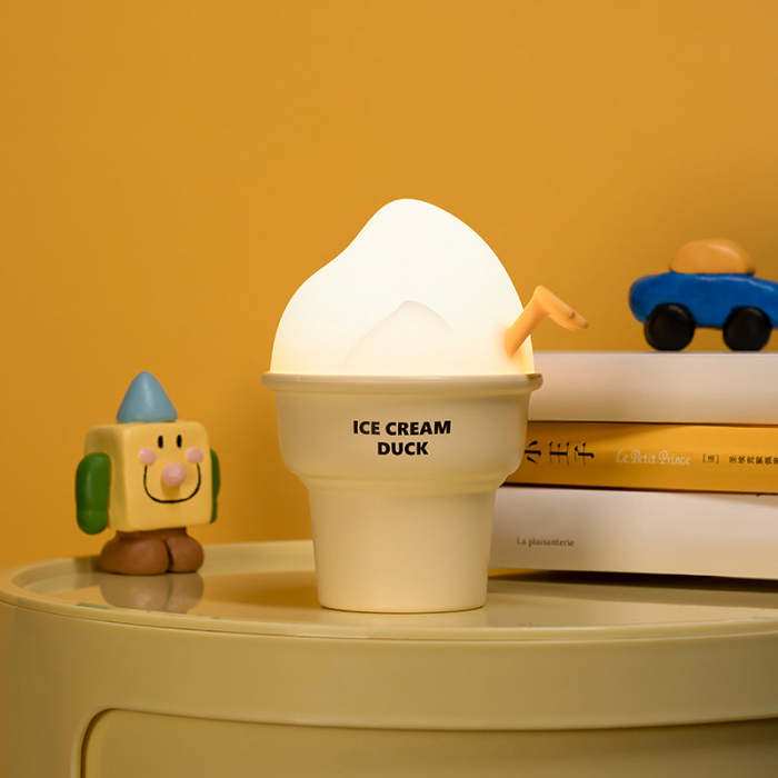 Cartoon Ice Cream Duck Night Lamp