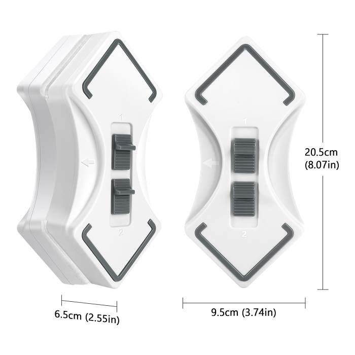Double Sided Magnetic Window Cleaner Cleaning Tool with Safety Rope
