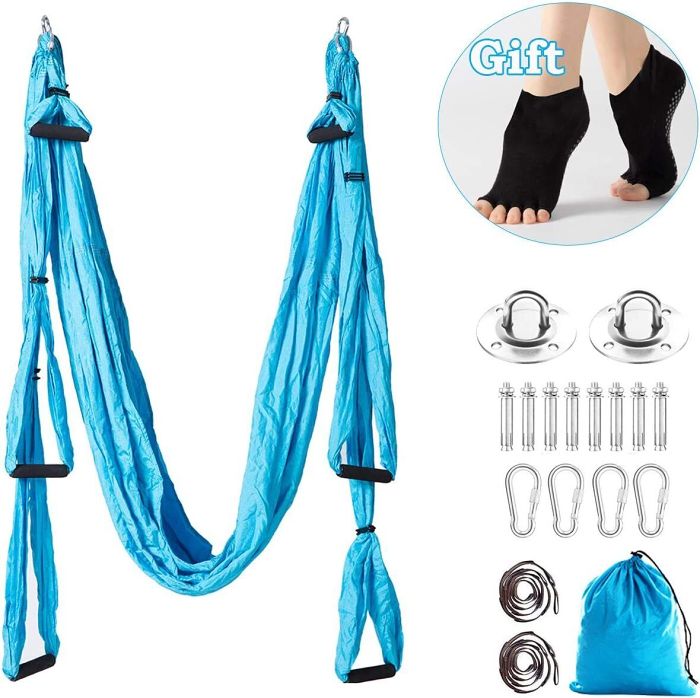 Yoga Hammock Aerial Yoga Swing Set Trapeze Kit for Air Yoga Inversion Fitness