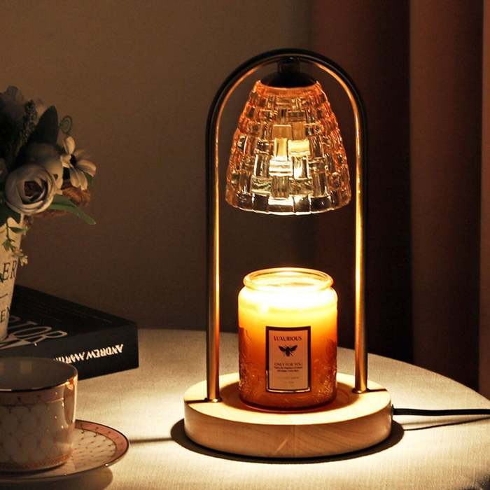 Aromatherapy Melting Wax Lamp Dimmable Candle Warmer Lamp Bedroom Night Light