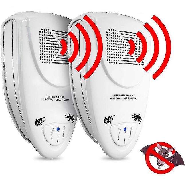 Ultrasonic Bat Repellent - Get Rid Of Bats In 72 Hours2pcs-white-eu