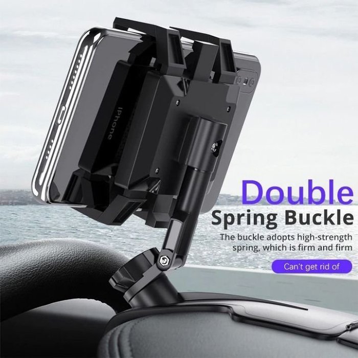 Phone Holder –Universal 1200 Degrees Rotation Car Phone Holder