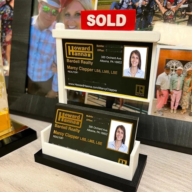 Real Estate Business Card Display