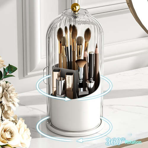 Stylish 360° Rotating Makeup Organizer