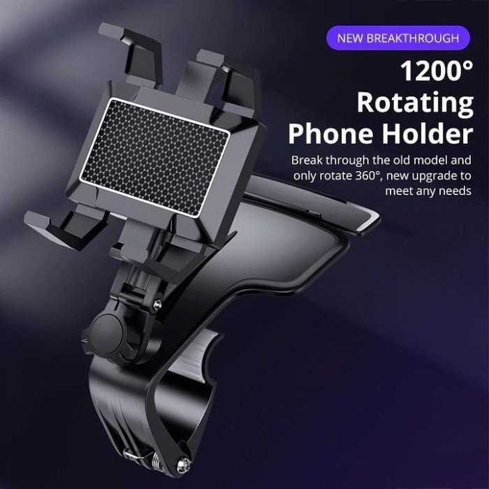 Phone Holder –Universal 1200 Degrees Rotation Car Phone Holder
