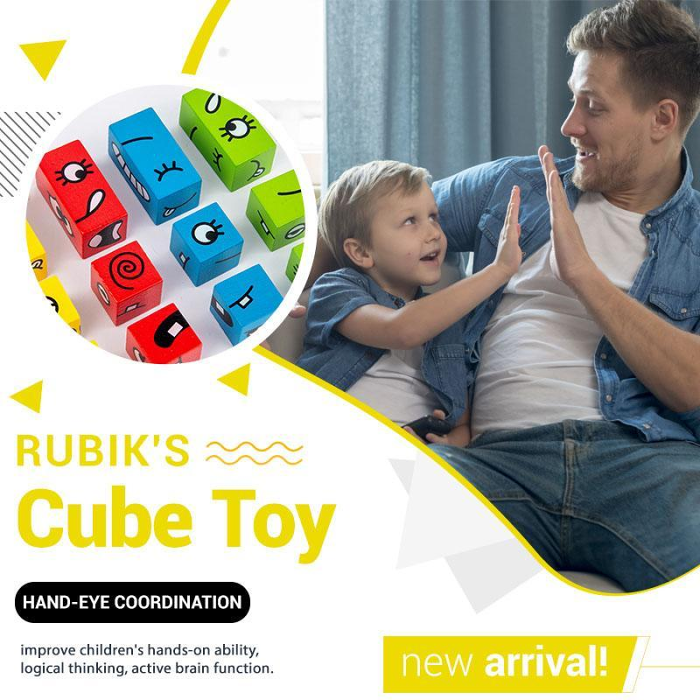 Thinking Training Children Face-Changing Rubik's Cube