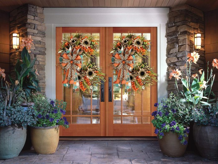Leopard Sunflower Wreath-Rustic Grapevine Home Decor
