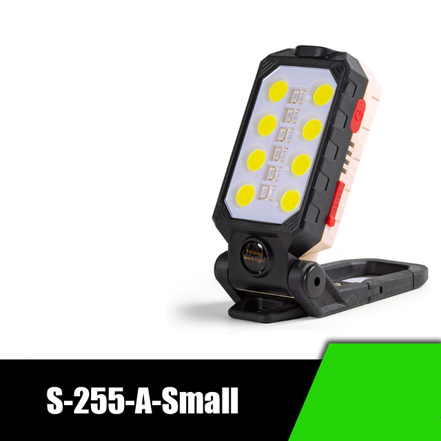 USB Rechargeable Work Light Portable LED Flashlight Adjustable Waterproof Camping Lantern Magnet Design with Power Display