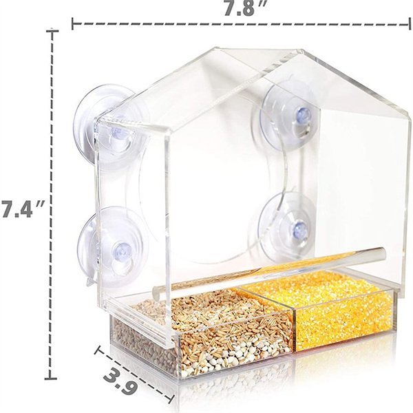 Clear Window Mount Window Bird Feeder