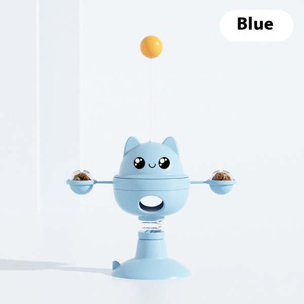Suction Cup Rotatable Cat Toy.