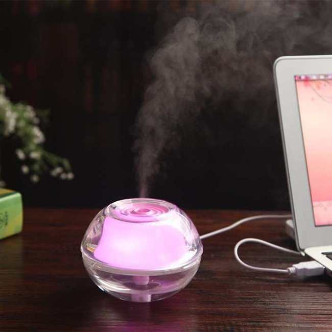 Light Humidifier Mini Usb Crystal Night Light Humidifier by Veasoon