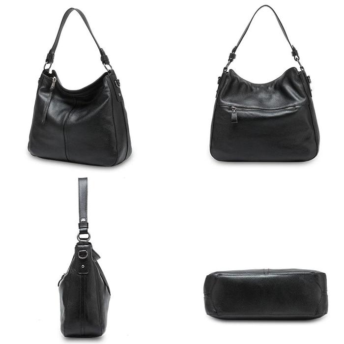Leather Crossbody Hobo Handbag For Women