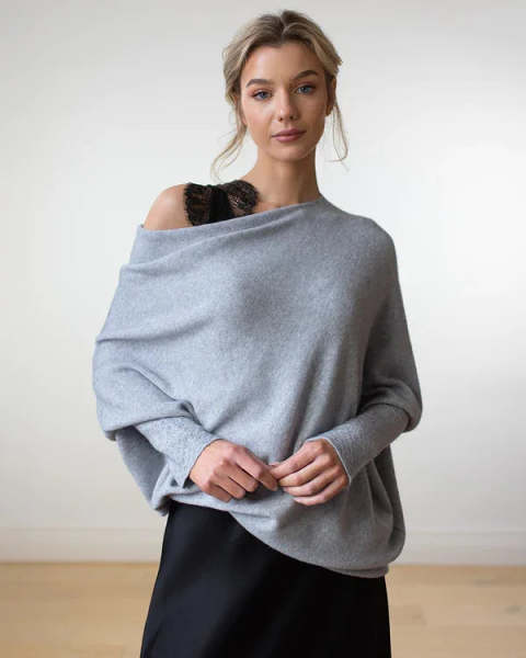 Classics Agave - Asymmetric Draped Jumper