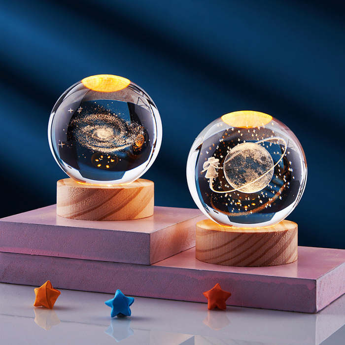 3D Crystal Ball Night Lamp