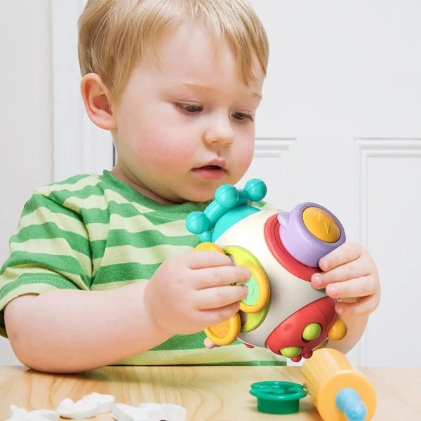 Infant Puzzle Busy Ball - Puzzle Grab Ball, Educational Learning Sensory Toys for Babies