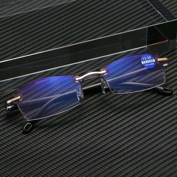 New sapphire high hardness anti-blue dual-use reading glasses