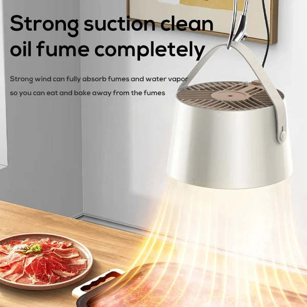 Portable desktop exhaust fan.