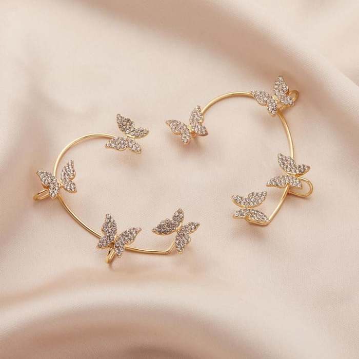 Butterfly Non Piercing Ear Cuff Earrings