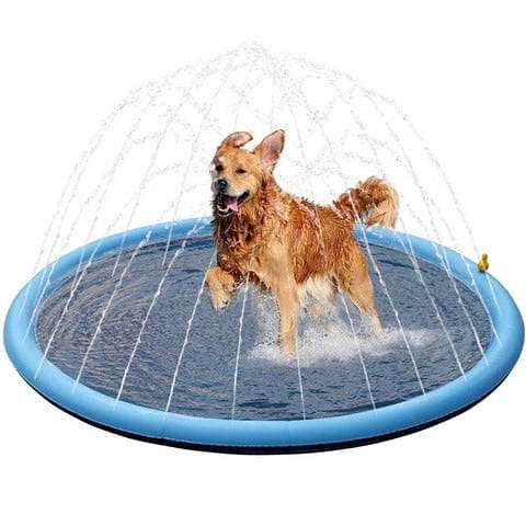 Foldable Splash Sprinkler Pad for Dogs & Kids