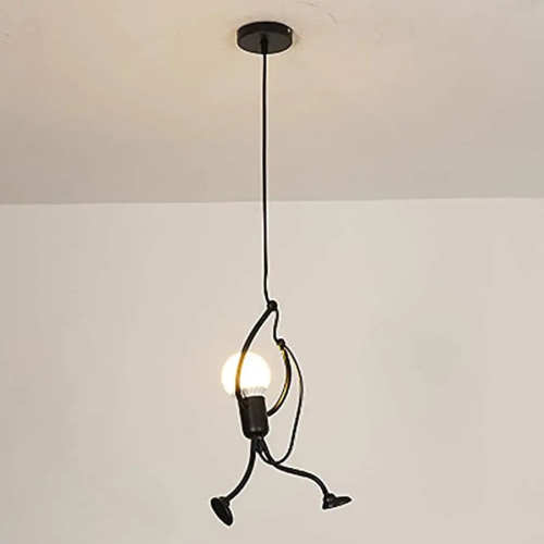 LED Metal Man Pendant by Veasoon
