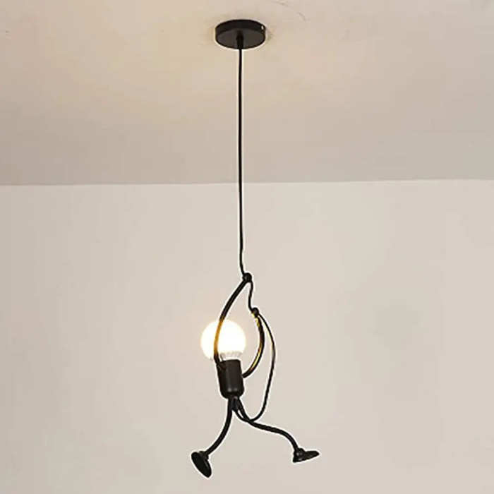 LED Metal Man Pendant by Veasoon