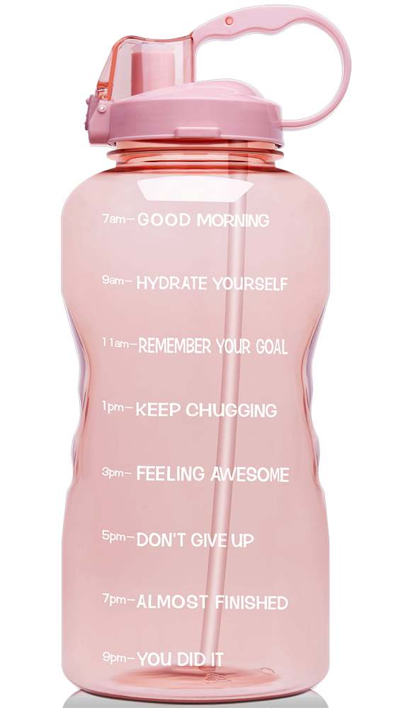 64oz Leak-Proof Water Bottle with Detachable Straw for Fitness