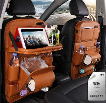 PU Leather Car Seat Back Organizer.