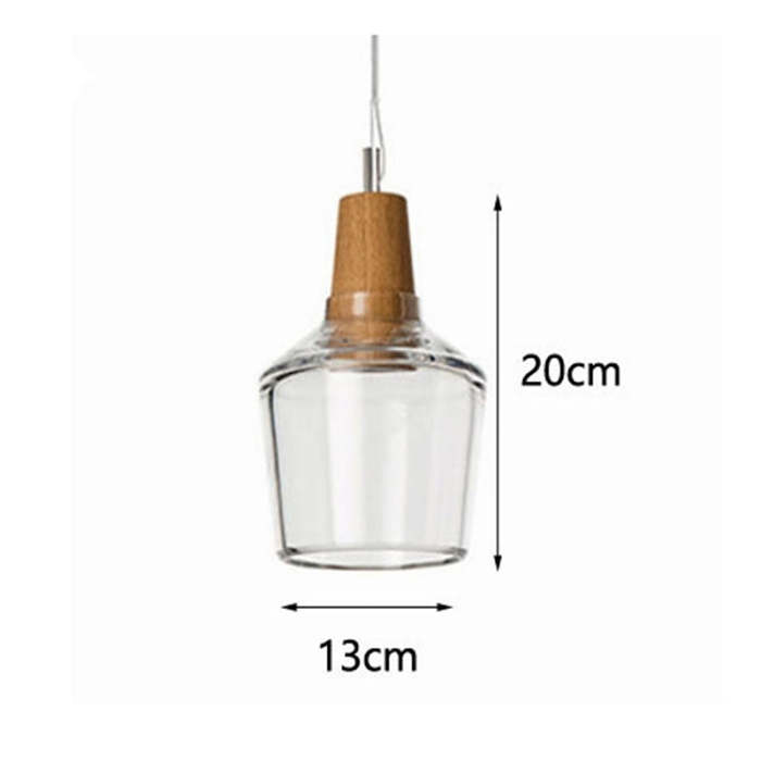 Modern LED Glass Pendant Light Fixture