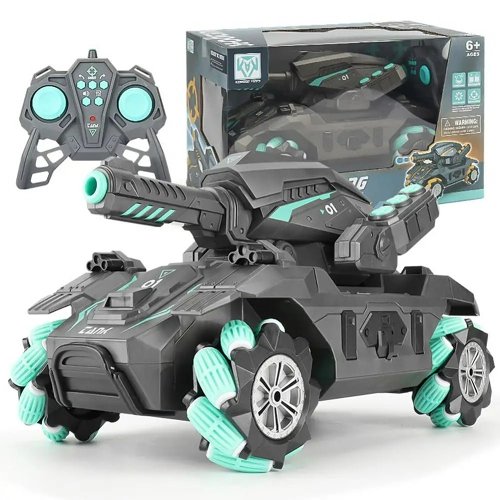 Gesture-Controlled RC Tank - Children's Remote-Control Car with Water Bomb Launcher and Gesture Sensing