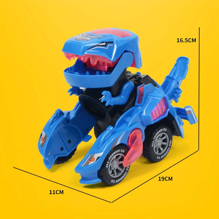 LED Dinosaur Transformation Car Toy