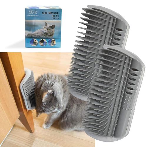 Pet Brush Comb Play Cat Toy Cat Corner Self Groomer Cat Face Scratcher