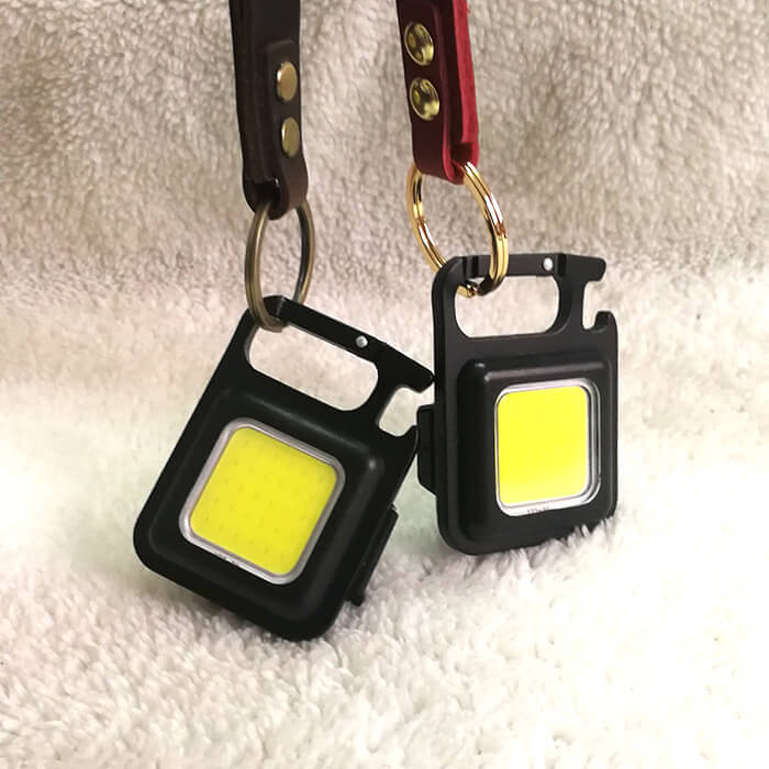Mini Cob Rechargeable Keychain Flashlight