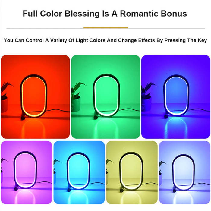 USB Oval Acrylic Touch Lamp