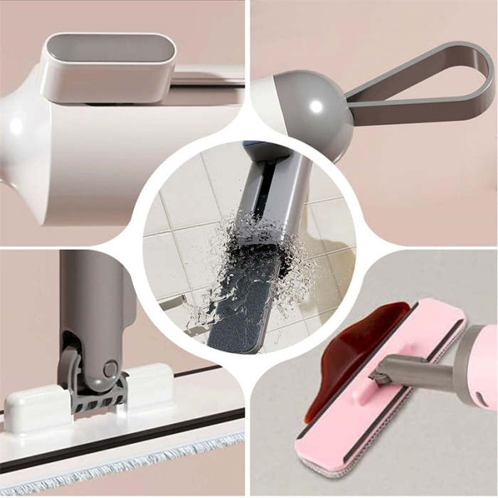 Rotatable self-squeeze mini mop.