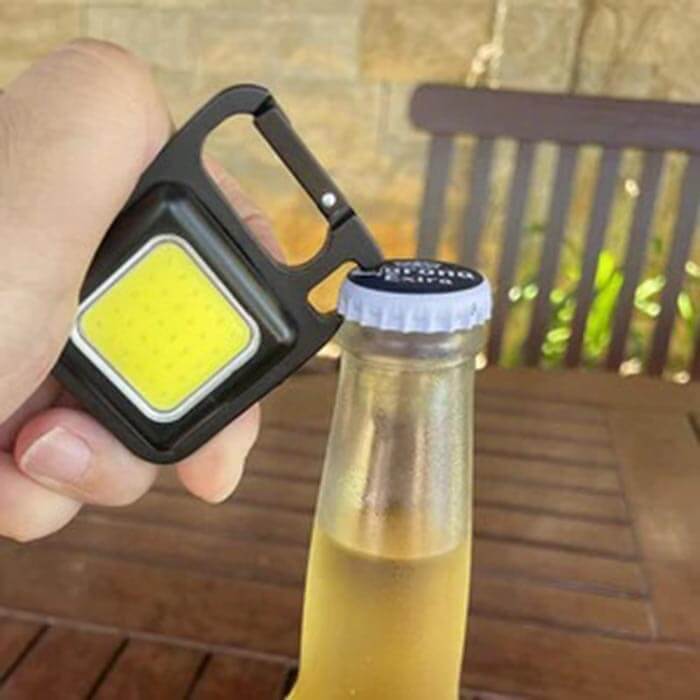 Mini Cob Rechargeable Keychain Flashlight