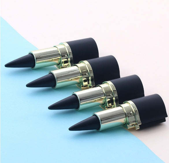 Waterproof black liquid eyeliner.