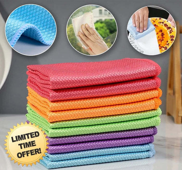 Streak-Miracle Cleaning Cloths - Reusable
