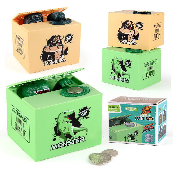 Automatic Scary Monster Hand Coin Box