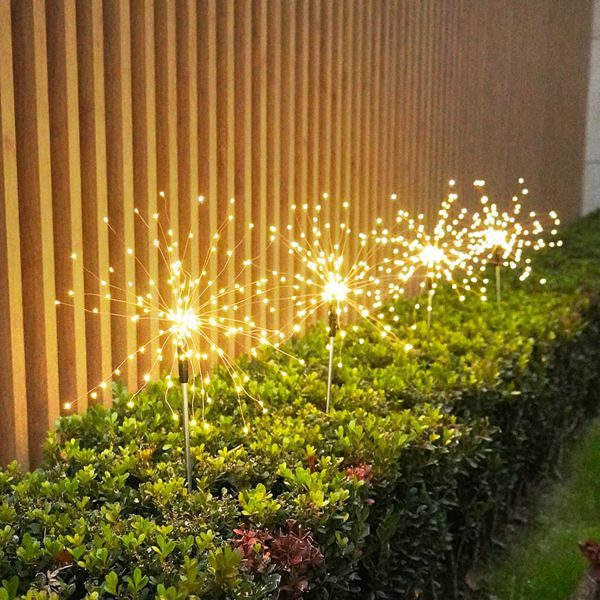 Waterproof Solar Fireworks Lamp