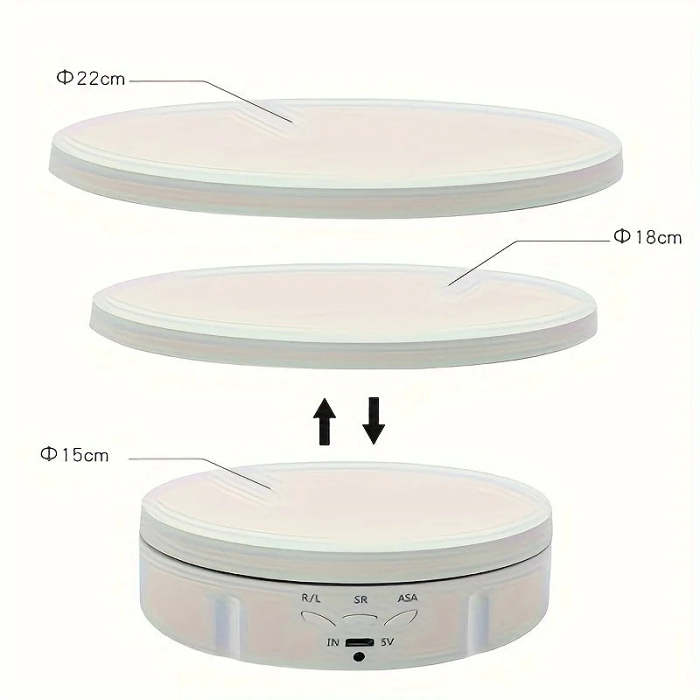 Photography Turntable Electric Rotating Display Stand 360 Degrees