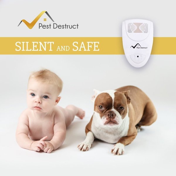 Ultrasonic Bed Bug Repeller - 100% Safe for Children and Pets - Quickly Eliminate Pests