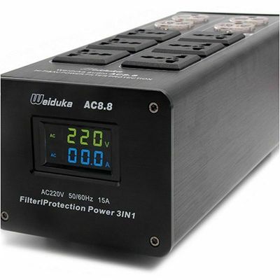 AC 8.8 3000W Hi-Fi Advanced Audio Power Conditioner Power Filter Purifier with Dual LED Display