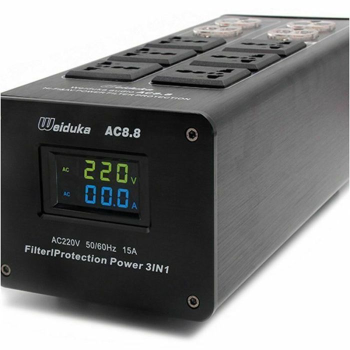 AC 8.8 3000W Hi-Fi Advanced Audio Power Conditioner Power Filter Purifier with Dual LED Display
