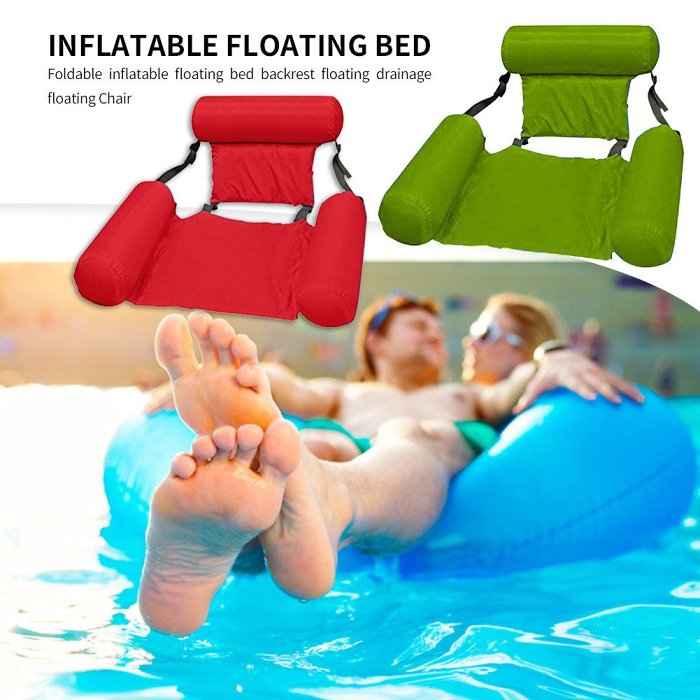 Swimming Pool Foldable Inflatable Floating Bed Chair