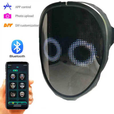 Bluetooth Light Up LED Mask by Veasoon