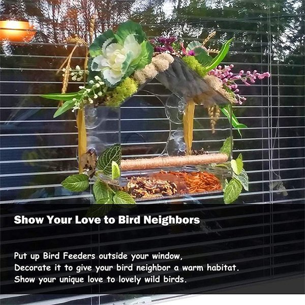 Clear Window Mount Window Bird Feeder