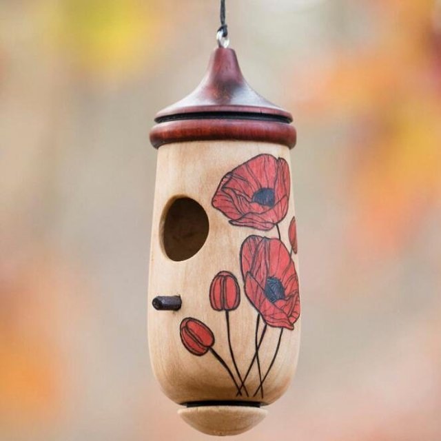 Hummingbird House Outdoor Decoration