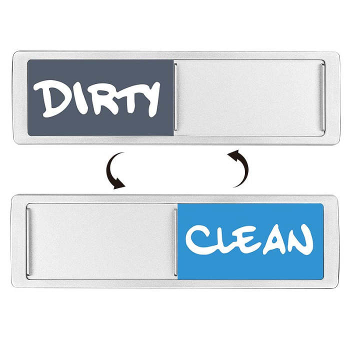 Clean Dirty Dishwasher Magnet Indicator Sign