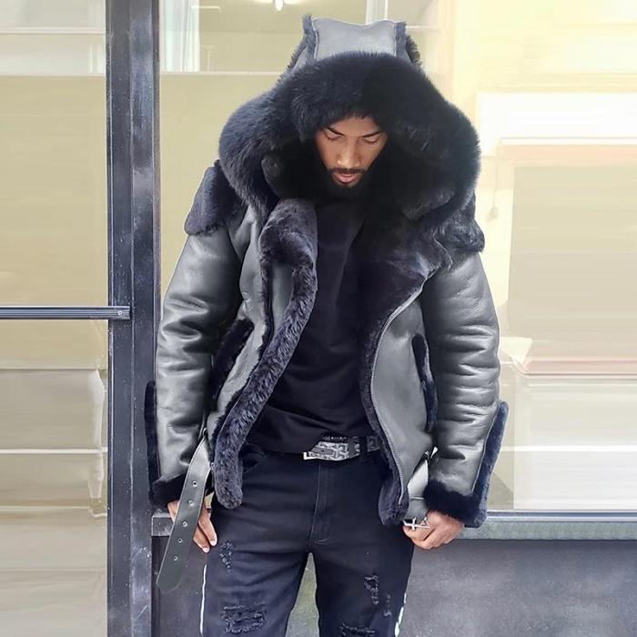 Man Sheepskin Jacket Men Winter Fur Jacket